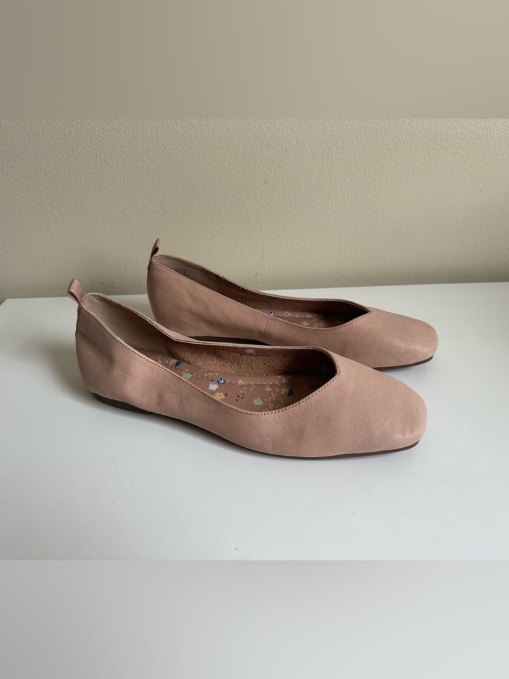 Lucky Brand Women's Blush Pink Ballet Flats - Classic Slip-On Comfort